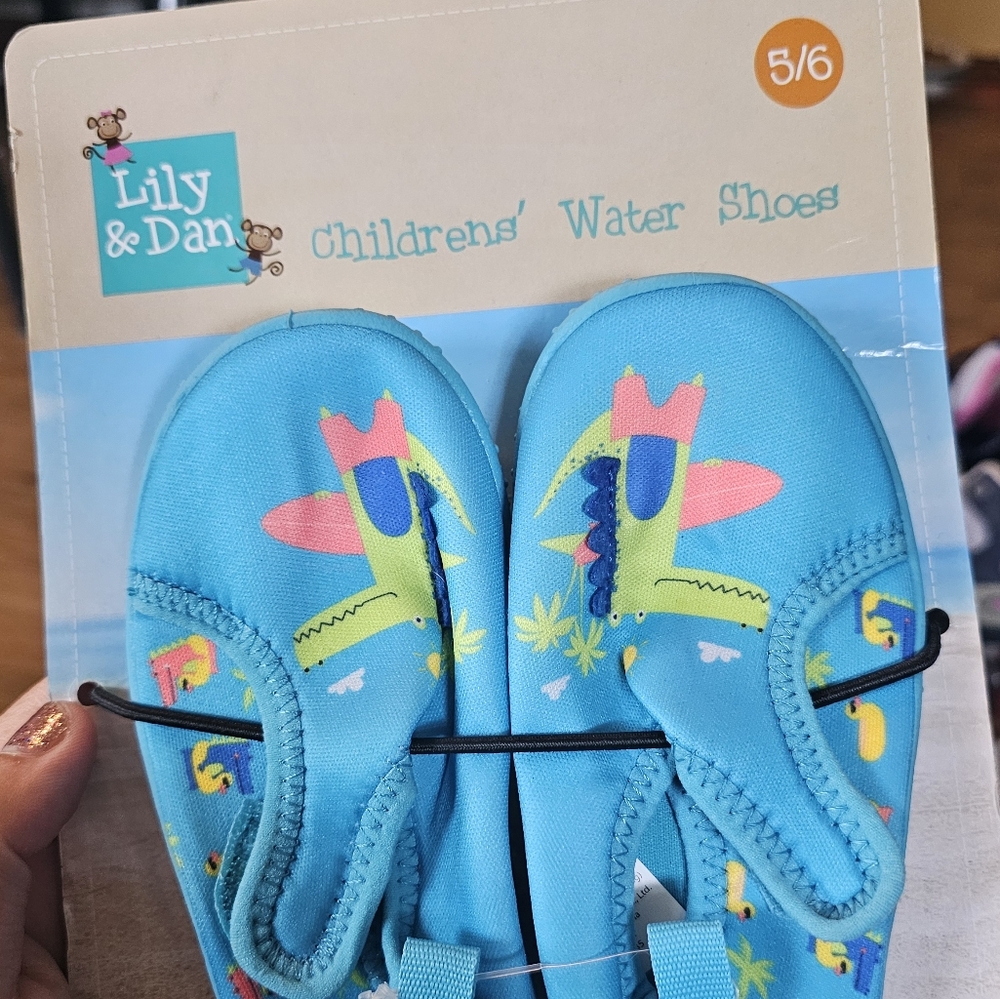 Nwt Blue Children's Water Shoes